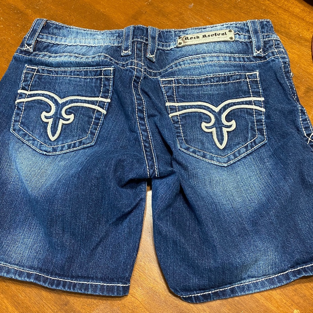 Rock Revival Denim Shorts Size 32